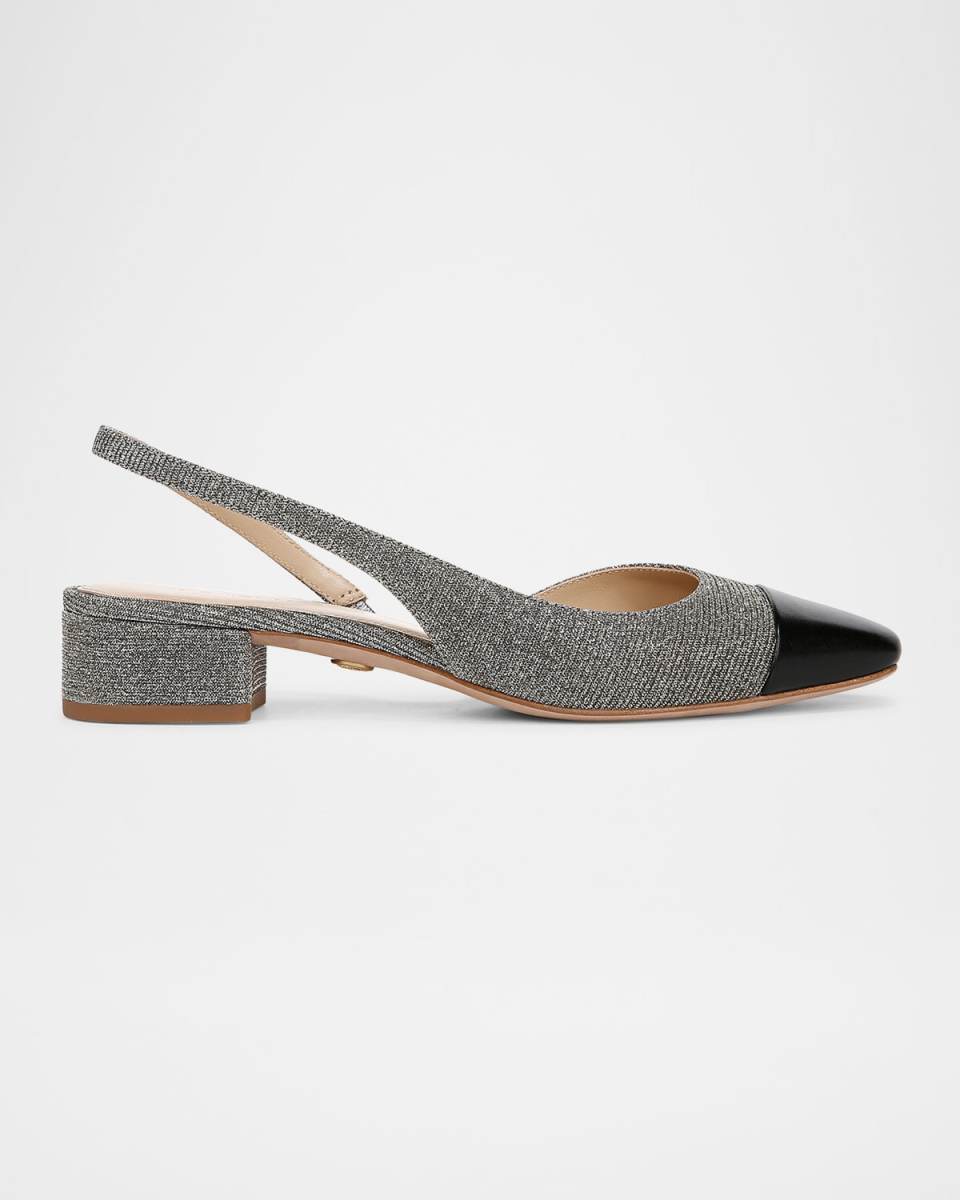 Cecile Bicolor Slingback Ballerina Pumps